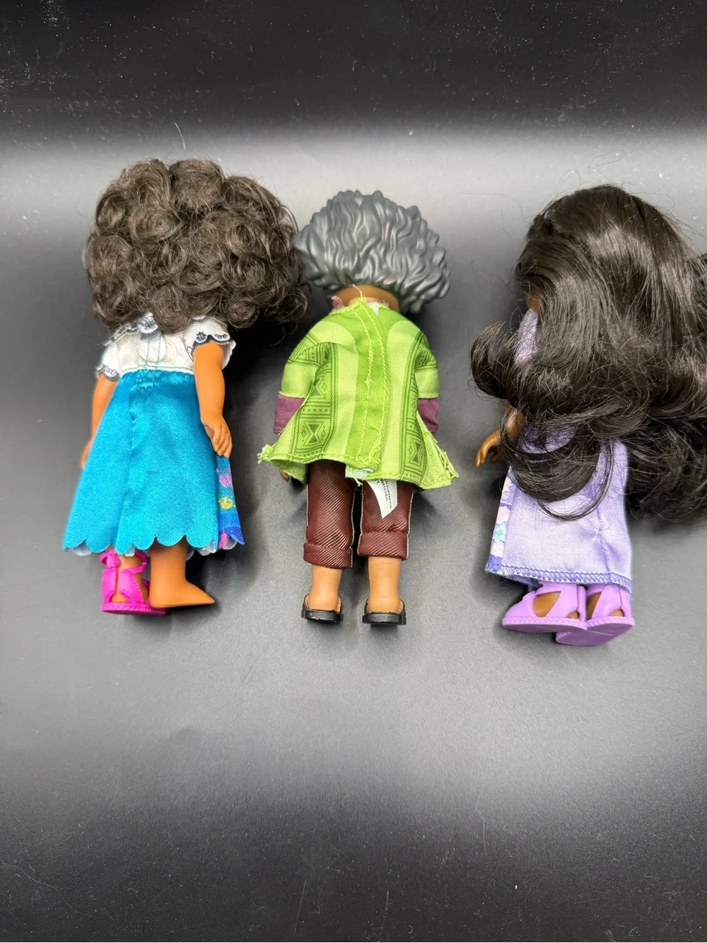 Disney Encanto Mini Doll Trio with Blue, Green, Purple Outfits